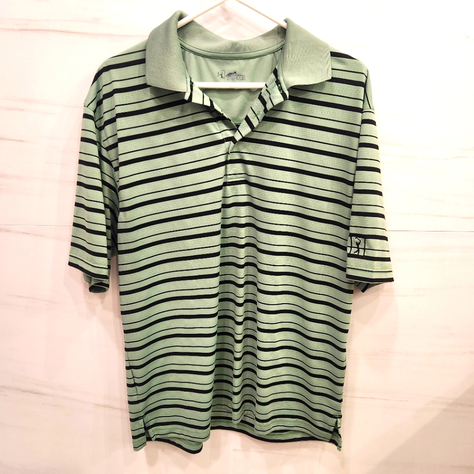 Green And Black Drifit Nike Golf Shirt